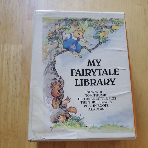 My Fairytale Library (Snow White, Tom Thumb, The Three Little Pigs, Vintage - Picture 1 of 6